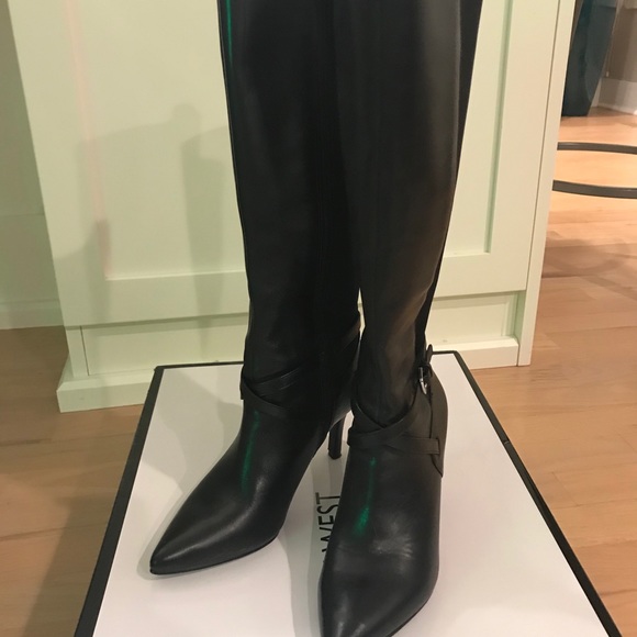 Nine West Soskeeko black boots. Size 5 ladies - Picture 2 of 5